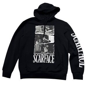 Reason x Scarface Hoodie Mens Medium Black  Graphic Pullover SF-162 Tony Montana